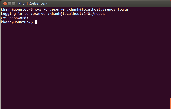 Cài đặt CVS server trên Ubuntu