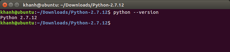 Cài đặt Python 2 trên Ubuntu
