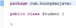 Cấu trúc của một Java class
