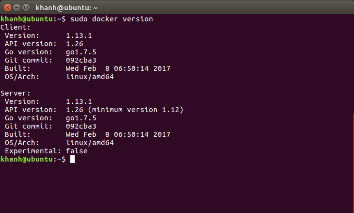 Cài đặt Docker trên Ubuntu