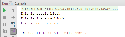 Thứ tự thực thi các blocks, constructors trong Java