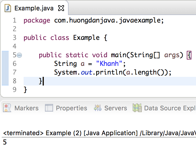 Các phương thức của đối tượng String trong Java