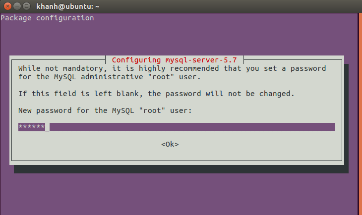 Install MySQL server on Ubuntu