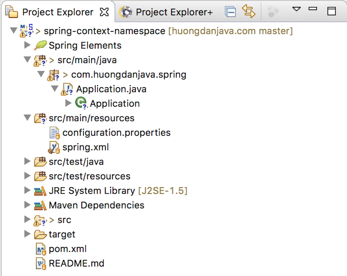 Đọc properties files trong Spring sử dụng context namespace