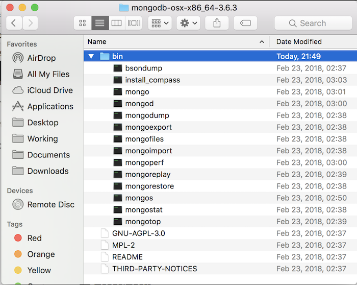 mac install mongodb