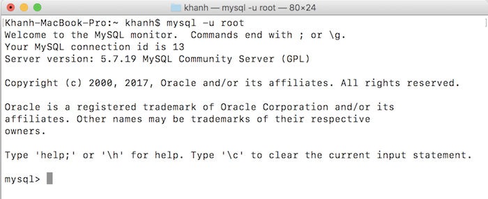 Reset MySQL root password in macOS