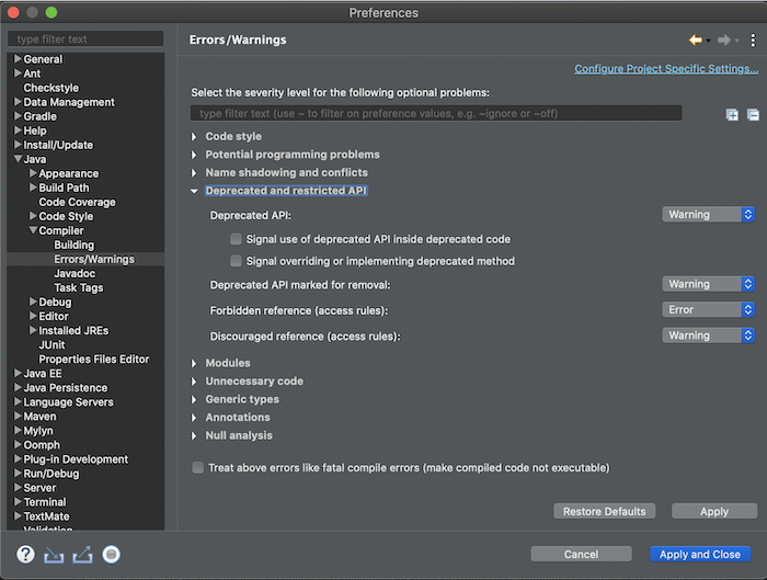 Setting up Eclipse IDE for first time