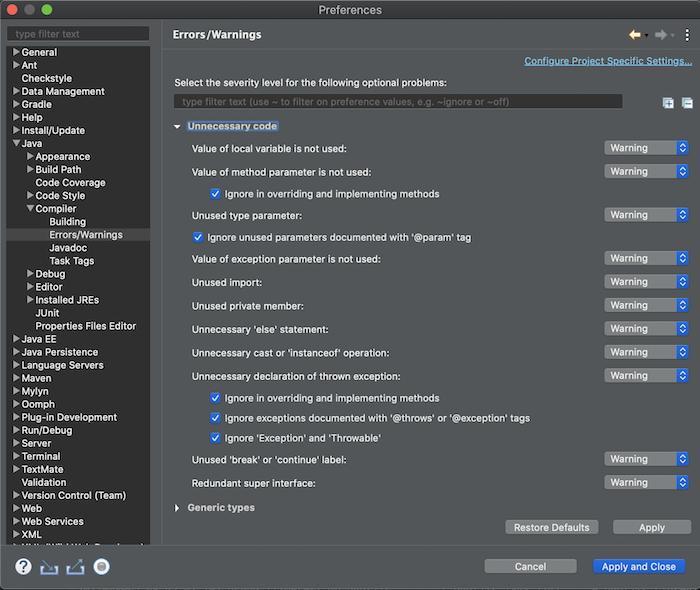 Setting up Eclipse IDE for first time