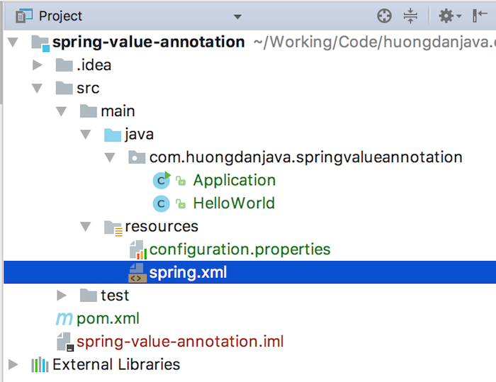 Sử dụng properties trong Spring với annotation @Value