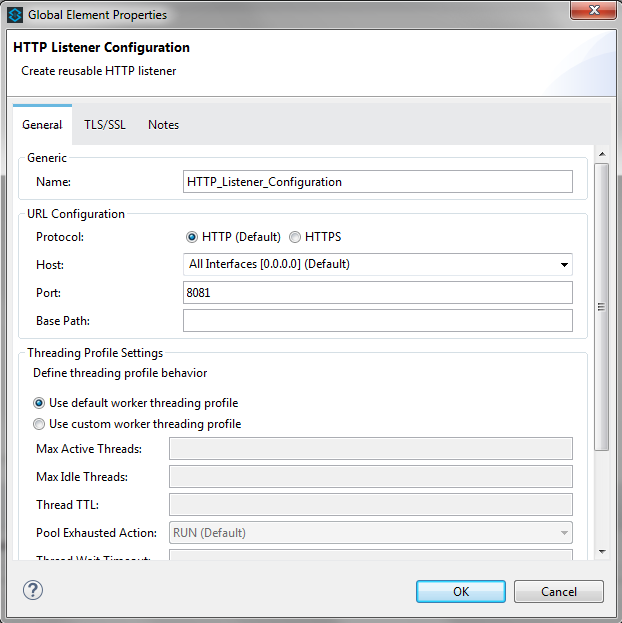 Configure HTTP Listener Connector in Anypoint Studio