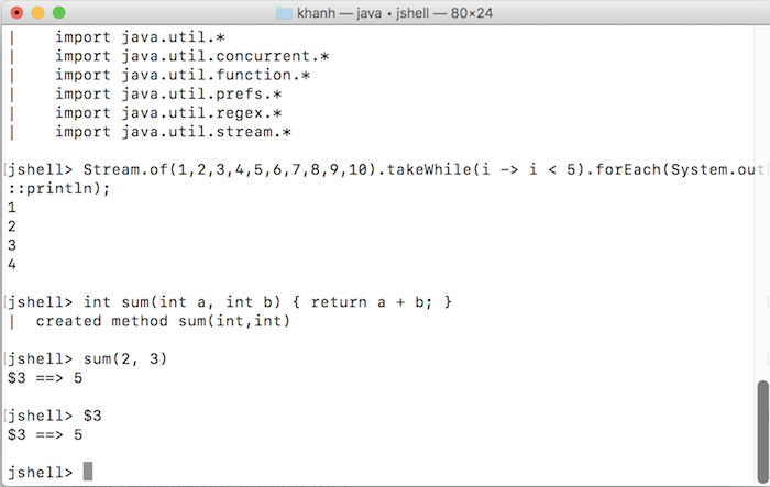 Introduce about JShell in Java