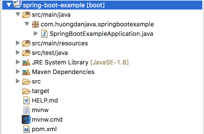 Create Spring Boot project using Spring Initializr Web