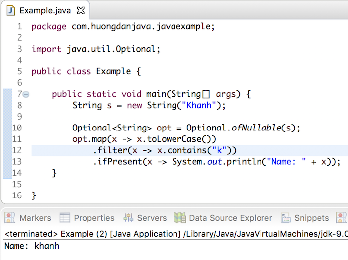 Phương thức map() của đối tượng Optional trong Java