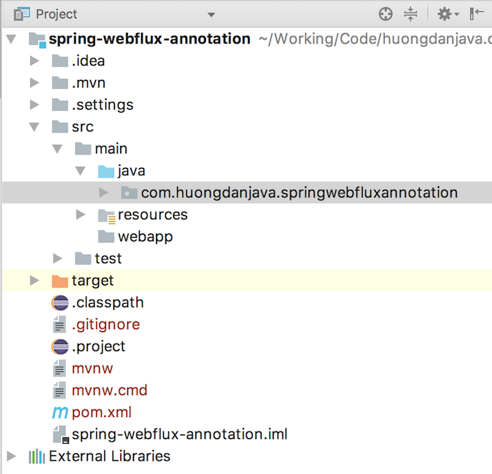 Reactive web sử dụng annotation với Spring WebFlux