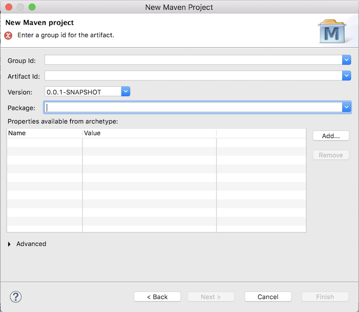 Create web application using Maven in Eclipse