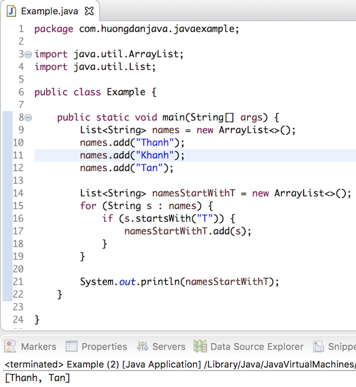 Filter một List sử dụng Lambda Expression và Stream trong Java