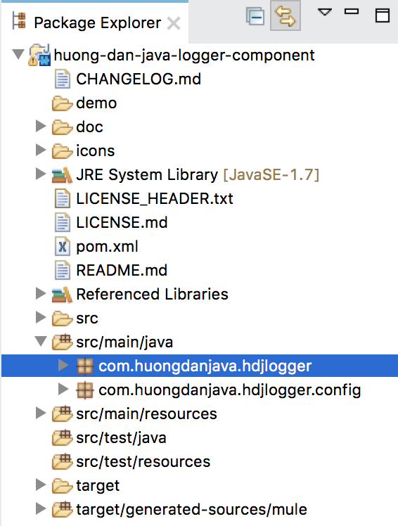 Huong Dan Java Logger - Phần 2 - Thay đổi tên Logger và tên package