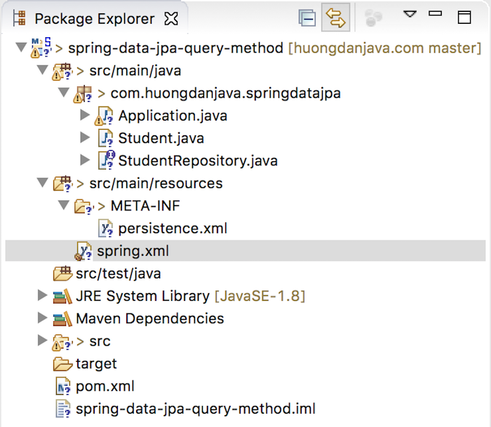 Query database from method name in Spring Data JPA
