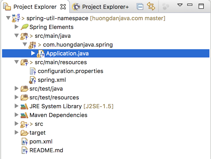 Read properties file in Spring using util namespace