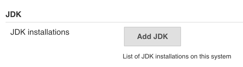Cấu hình JDK trong Jenkins