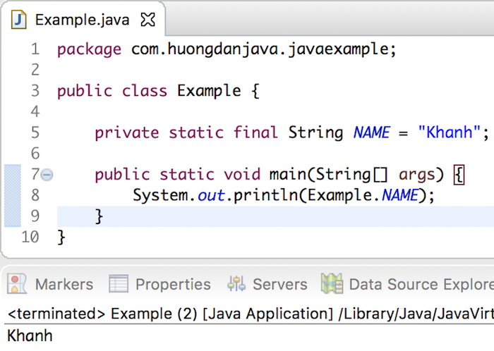 Static keyword in Java
