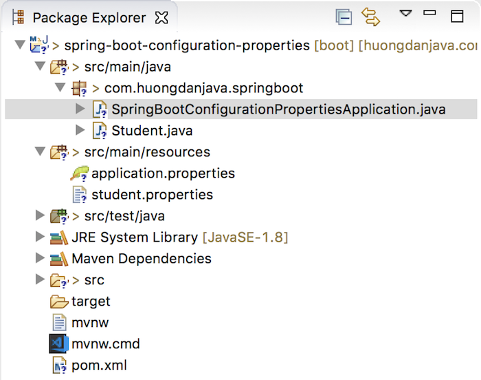 Binding properties trong Spring Boot với annotation @ConfigurationProperties
