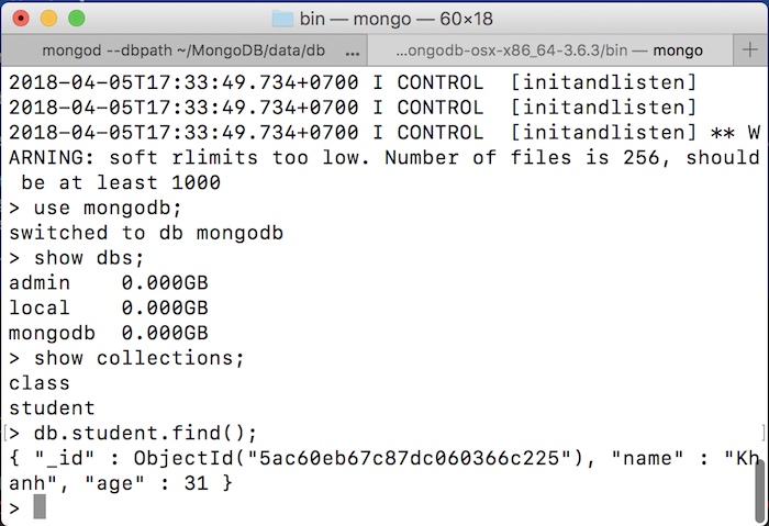 Thao tác với MongoDB trong các ứng dụng Java