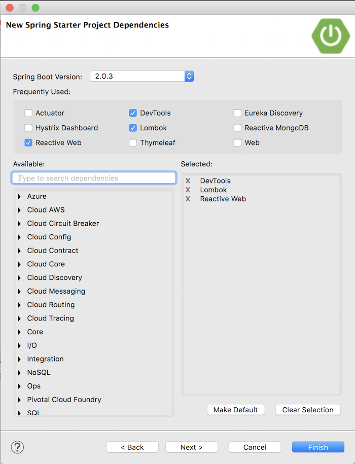 Questions Management – API Category Service – Create api-category-service project using Spring Tool Suite