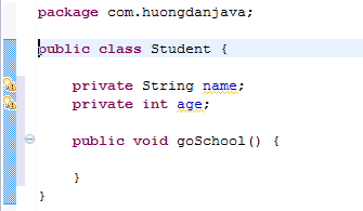 Structure of a Java class