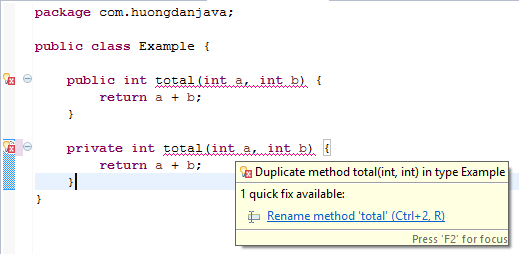 Overloaded methods in Java