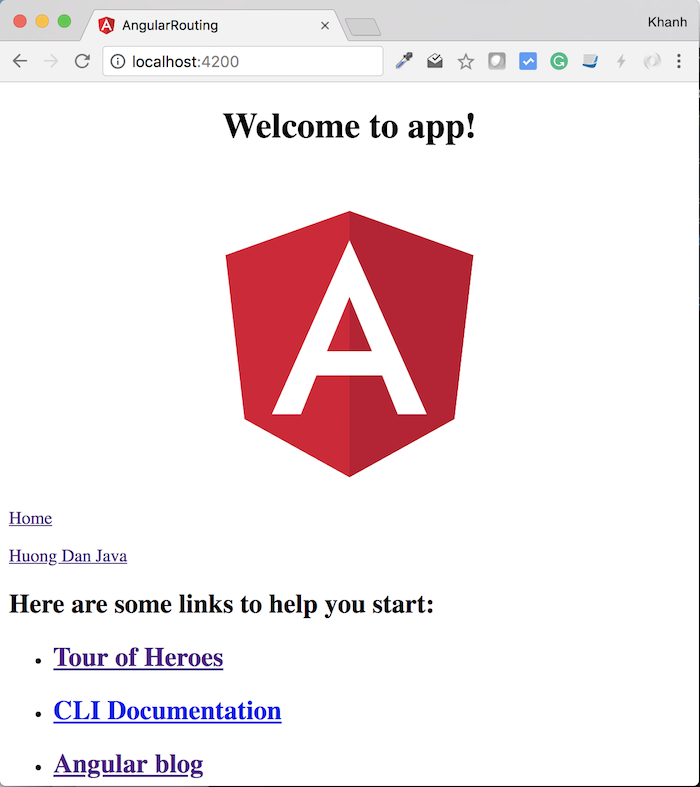 Overview about Routing in Angular