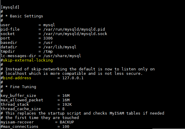 Remote access for MySQL