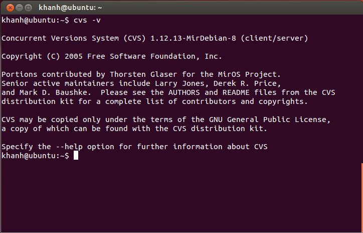 Install CVS server on Ubuntu