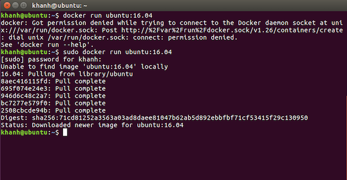 Run a Container in the Docker