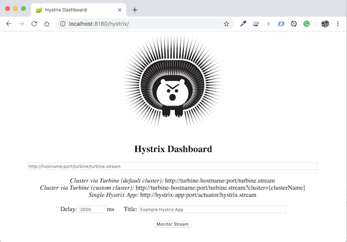 Monitor calling service using Hystrix with Hystrix Dashboard of Spring Cloud Netflix