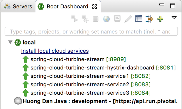 Monitor nhiều service sử dụng Hystrix Dashboard và Turbine Stream của Spring Cloud Netflix