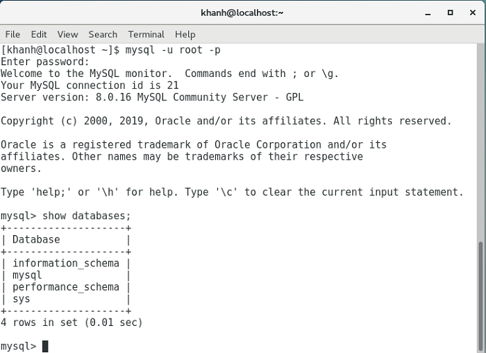 Install MySQL Community Server on CentOS 7
