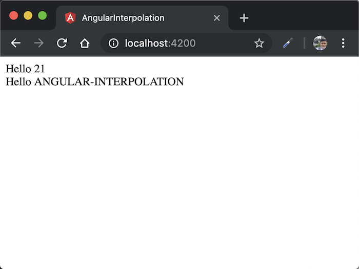 Interpolation directive in Angular