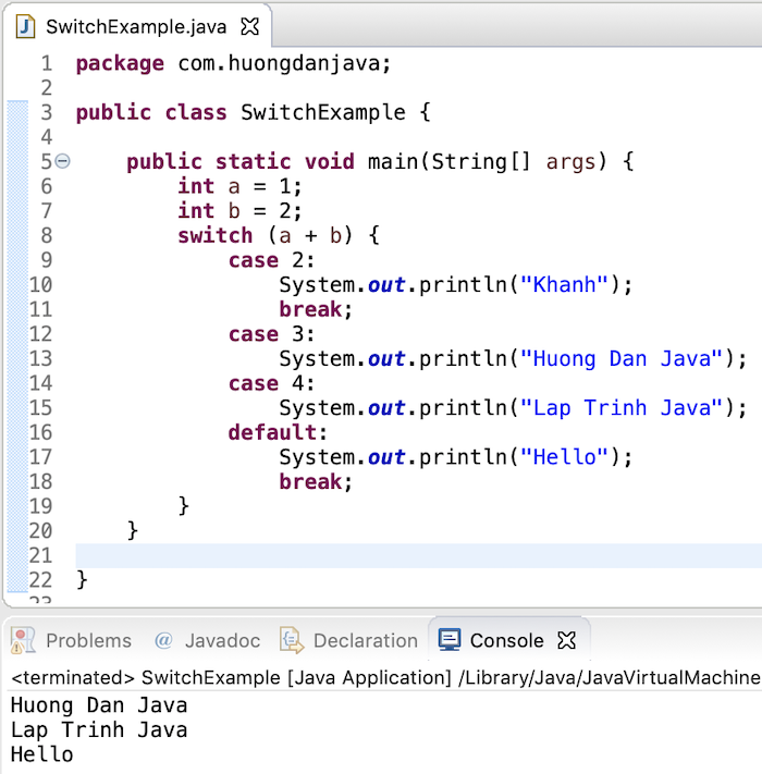 Java enhancements for Switch statement since Java 12