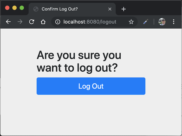 Logout in Spring Security
