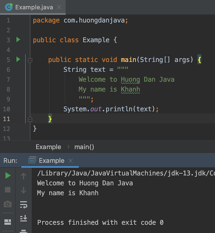 Giới thiệu về text block trong Java 