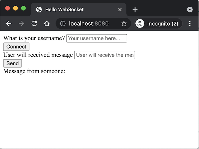 Gửi STOMP message tới một user cụ thể với Spring WebSocket