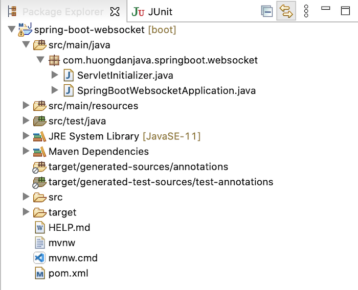 Implement WebSocket with Spring framework
