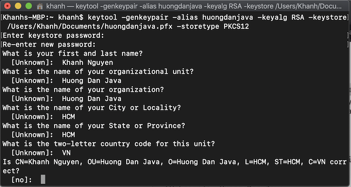 Skeptical Easter Ruby Generate keystore with PKCS12 format using keytool of Java - Huong Dan Java